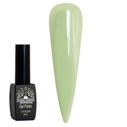 Global Fashion Professional Black Elite Gel Nail Polish, 8ml, 112, Green