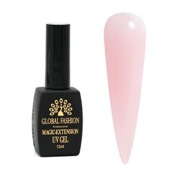Global Fashion Professional Achieve Stunning Nail Magic Extensions UV Gel, 12ml, 07, Pink
