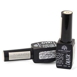 Global Fashion Professional Captivating Cracked Effects Gel Nail Polish, 8ml, No. 12, White