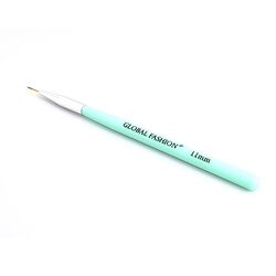 Global Fashion Professional Fine Liner Nail Art Brush, 11mm, Blue
