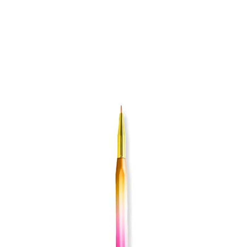 Global Fashion Professional Nail Art Gradient Pen with Fine Liner Brush, 7mm, Multicolour