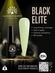 Global Fashion Professional Black Elite Gel Nail Polish, 381 Colors of Long-Lasting Elegance, 8ml, 234, Green