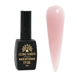 Global Fashion Professional Achieve Stunning Nail Magic Extensions UV Gel, 12ml, 13, Pink