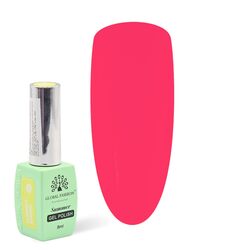 Global Fashion Professional Summer/Spring 36 Colors Collection Gel Nail Polish, Long Lasting Non-Toxic, 8ml, 15, Pink