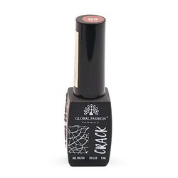 Global Fashion Professional Captivating Cracked Effects Gel Nail Polish, 8ml, No. 03, Orange