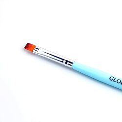 Global Fashion Professional Flat Nail Art Brush, #8, Blue