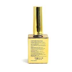 Global Fashion Professional Strong Long Lasting Base Coat, 15ml, Gold