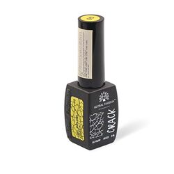 Global Fashion Professional Captivating Cracked Effects Gel Nail Polish, 8ml, No. 05, Yellow