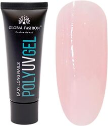 Global Fashion Professional Durable and Easy Long-Lasting Nail Enhancements Poly UV Gel, 02, Pink