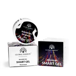 Global Fashion Professional Smart Gel Two-Phase Builder Gel, 15gm, Milk White
