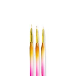 Global Fashion Professional Nail Art Gradient Pen with Fine Liner Brush, Multicolour
