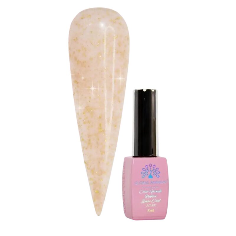 

Global Fashion Professional Non-Toxic Flakes Base Coat Nail Polish, Long-Lasting Vegan Cruelty-Free, 8ml, 02, Cream