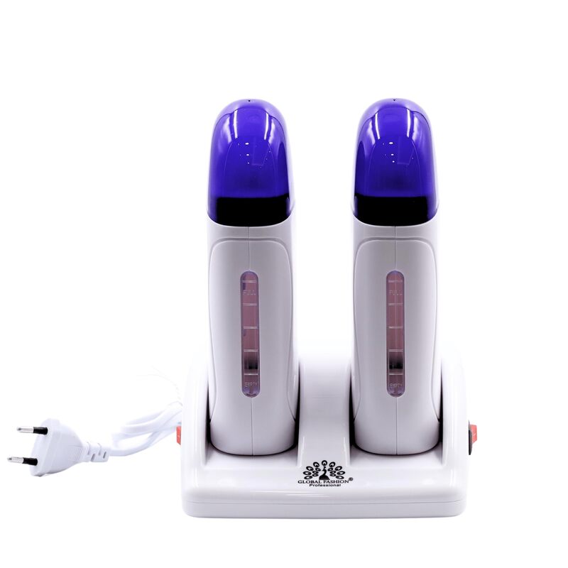 Global Fashion Professional Double Cartridge Wax Heater Set, Purple