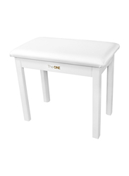 The One Piano Bench, White