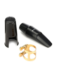 Prelude P3KIT Alto Saxophone Mouthpiece Combo Kit, Black/Gold