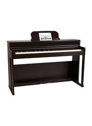 The One Smart Piano with Lighted-Up Teaching Keys, Top2, Rosewood
