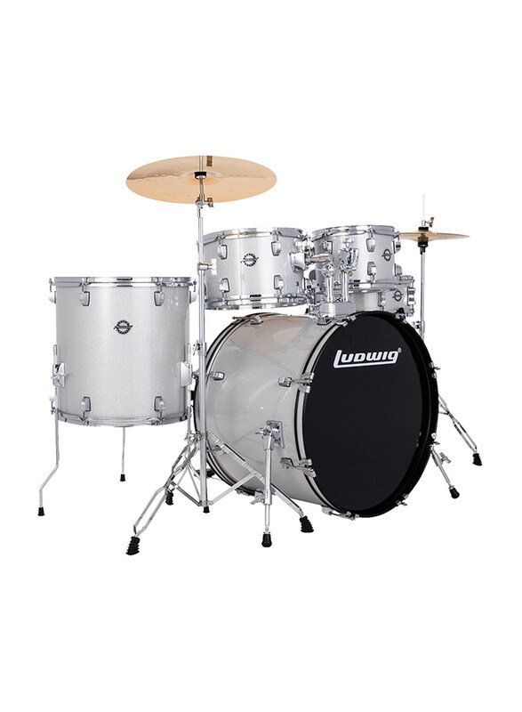 

Ludwig Accent Drum Set, 5 Pieces, LC19515, Silver