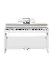 The One Smart Piano with Lighted-Up Teaching Keys, Top2, White