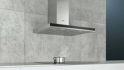 Siemens 90cm Built-in Stainless Steel Chimney Hood, LC97BHM50B, Silver