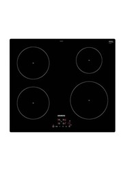 Siemens 4-Burner Built-in Electric Induction Hob, EU611BEB1E, Black