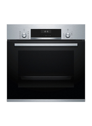 Bosch 66L Built-in Stainless Steel Electric Oven, 3300W, HBJ538ES0M, Black/Silver