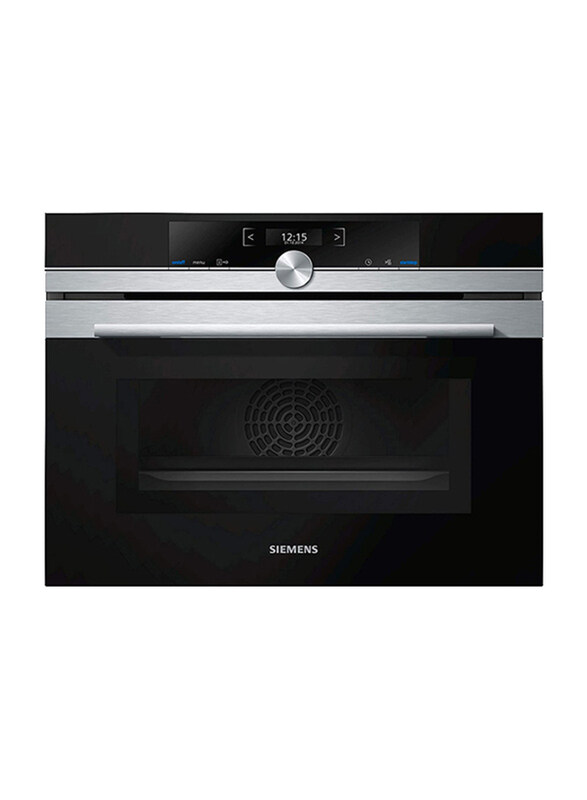 

Siemens 45L Built-in Compact Microwave Oven, 900W, CM633GBS1M, Black