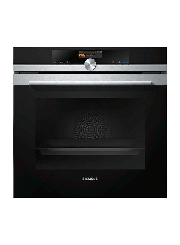 

Siemens 71L Built-in Electric Gas Oven, 3600W, HB676G0S6M, Black/Silver