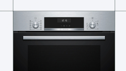 Bosch 66L Built-in Stainless Steel Electric Oven, 3300W, HBJ538ES0M, Black/Silver