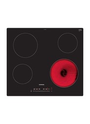 Siemens 4-Burner Built-in Electric Ceramic Hob, ET611FE17Q, Black