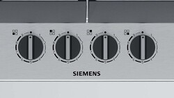 Siemens 4-Burner Built-in Gas Hobs, EC6A5PB90M, Black/Silver