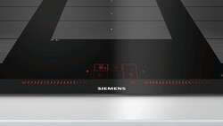 Siemens 5-Burner Built-in Electric Induction Hob, EX975LXC1E, Black