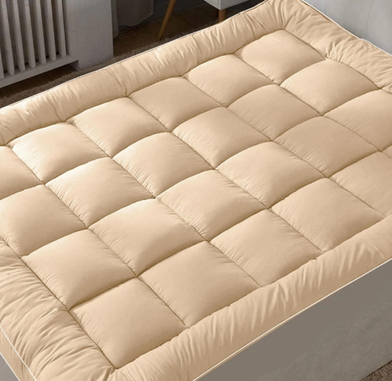 Cotton Home Supersoft Mattress Topper, 180 x 200 + 7cm, Beige