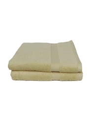 Cotton Home 2-Piece 100% Cotton Bath Towel Set, 70 x 140cm, Cream