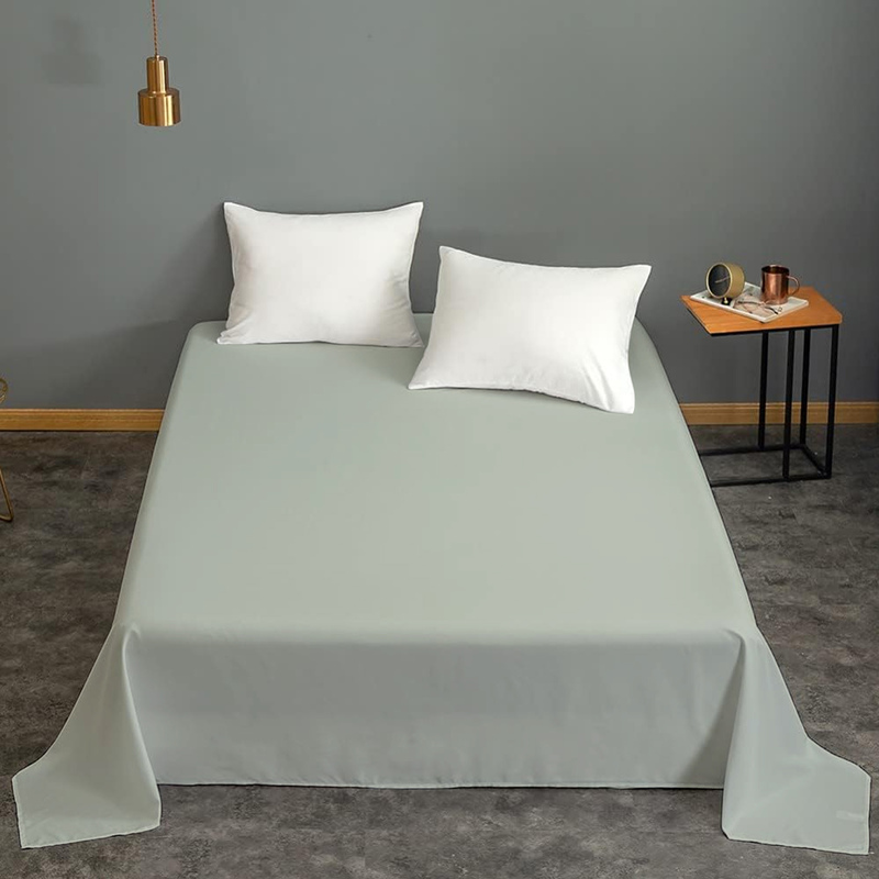 Cotton Home Flat Sheet 100% Cotton, 200 x 240cm, Celery