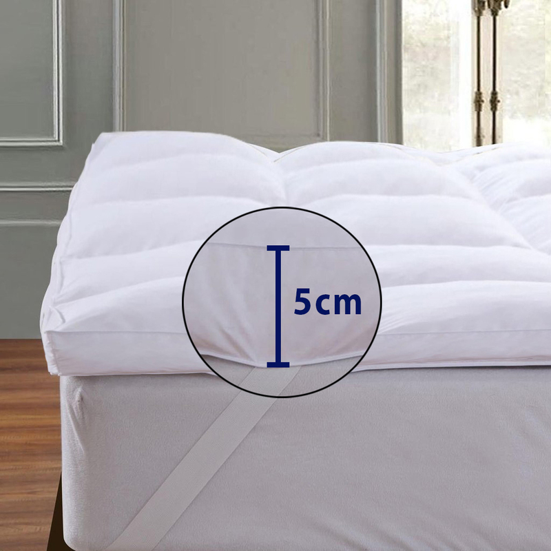 Cotton Home Super Soft Topper Mattress, 90 x 200 + 5cm, White