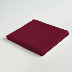 Cotton Home 3-Piece Flat Sheet Set, 1 Flat Sheet + 2 Pillow Case, Single, Burgundy