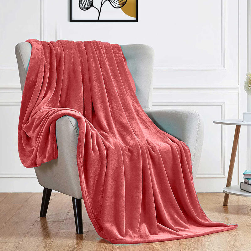 Cotton Home Microflannel Blanket, Single, 160x220cm, Pink