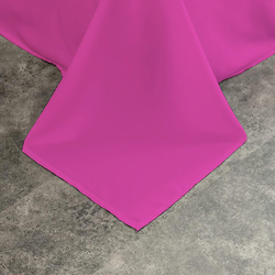 Cotton Home Flat Sheet 100% Cotton, 160 x 220 cm, Fuchsia