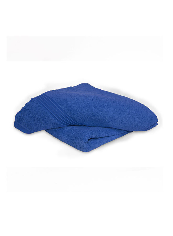 Cotton Home 2-Piece 100% Cotton Bath Towel Set, 70 x 140cm, Dark Blue