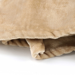 Cotton Home Microflannel Blanket, King, 240x220cm, Beige