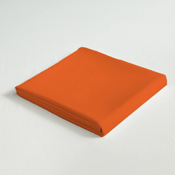 Cotton Home 100% Cotton Flat Sheet, 200x240cm, Orange
