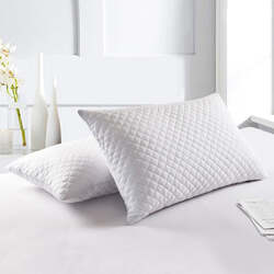 Cotton Home Quilted Pillow, Queen, 50x70cm, White