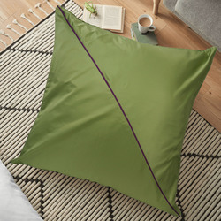 Cotton Home Floor Cushion, 80 x 80cm, 12A, Green