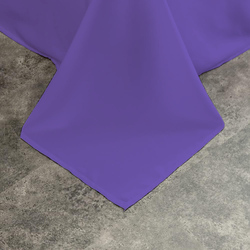 Cotton Home Flat Sheet 100% Cotton, 160 x 220 cm, Purple