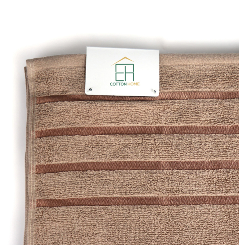 Cotton Home 100% Cotton Aqua Breeze Bath Towel, 70 x 140cm, Copper