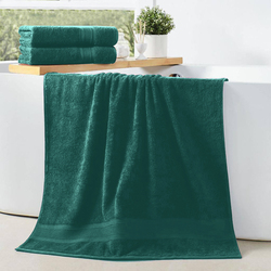 Cotton Home 2-Piece 100% Cotton Bath Towel Set, 70 x 140cm, Dark Mint