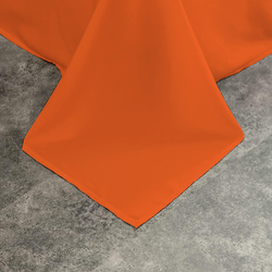 Cotton Home 100% Cotton Flat Sheet, 200x240cm, Orange