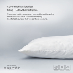 Cotton Home Comfort Pillow, 45 x 70cm, White