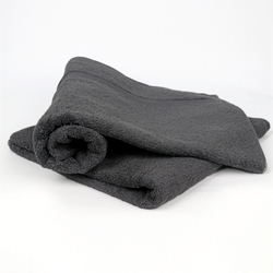 Cotton Home 2-Piece 100% Cotton Bath Towel Set, 70 x 140cm, Charcoal