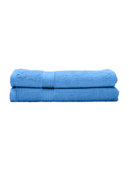 Cotton Home 2-Piece 100% Cotton Bath Towel Set, 70 x 140cm, Light Blue